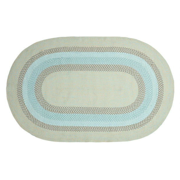 20-Inch x 30-Inch Nantucket Home Green Braided Cotton Area Rug 20-Inch x 30-Inch Nantucket Home Green Braided Cotton Area Rug